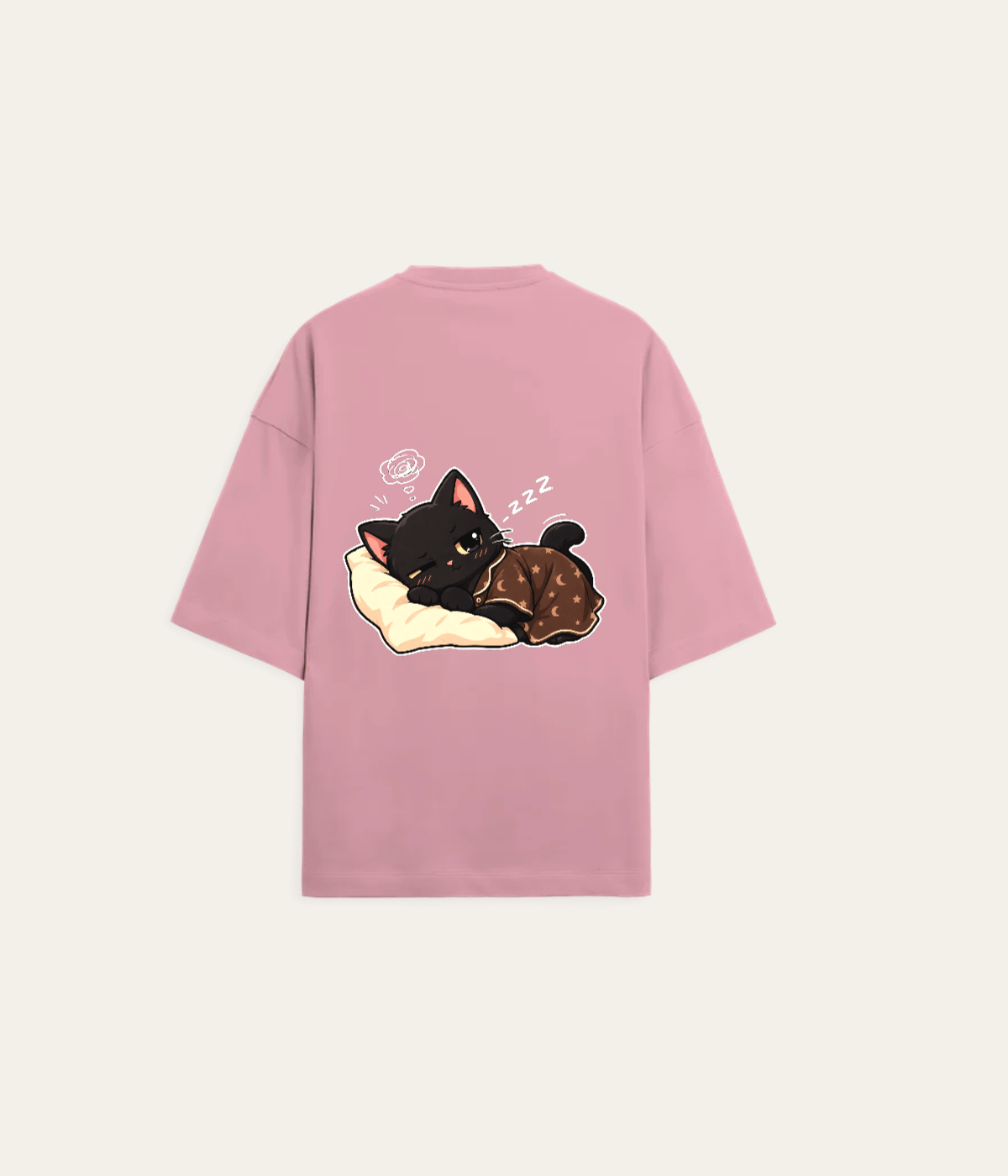 Oversized Terry T-Shirt Design — on-model shot 1