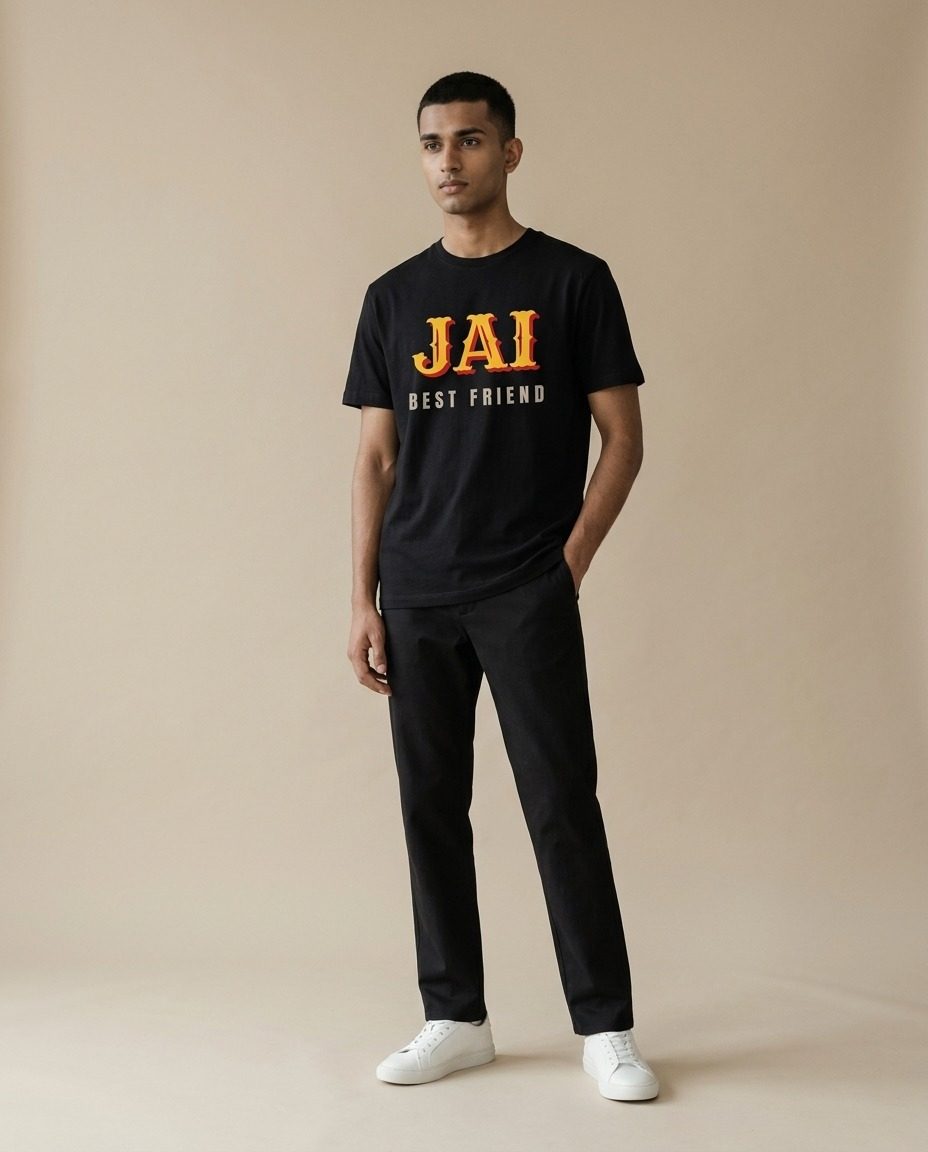 Jai · Pair Tee — on-model shot 1
