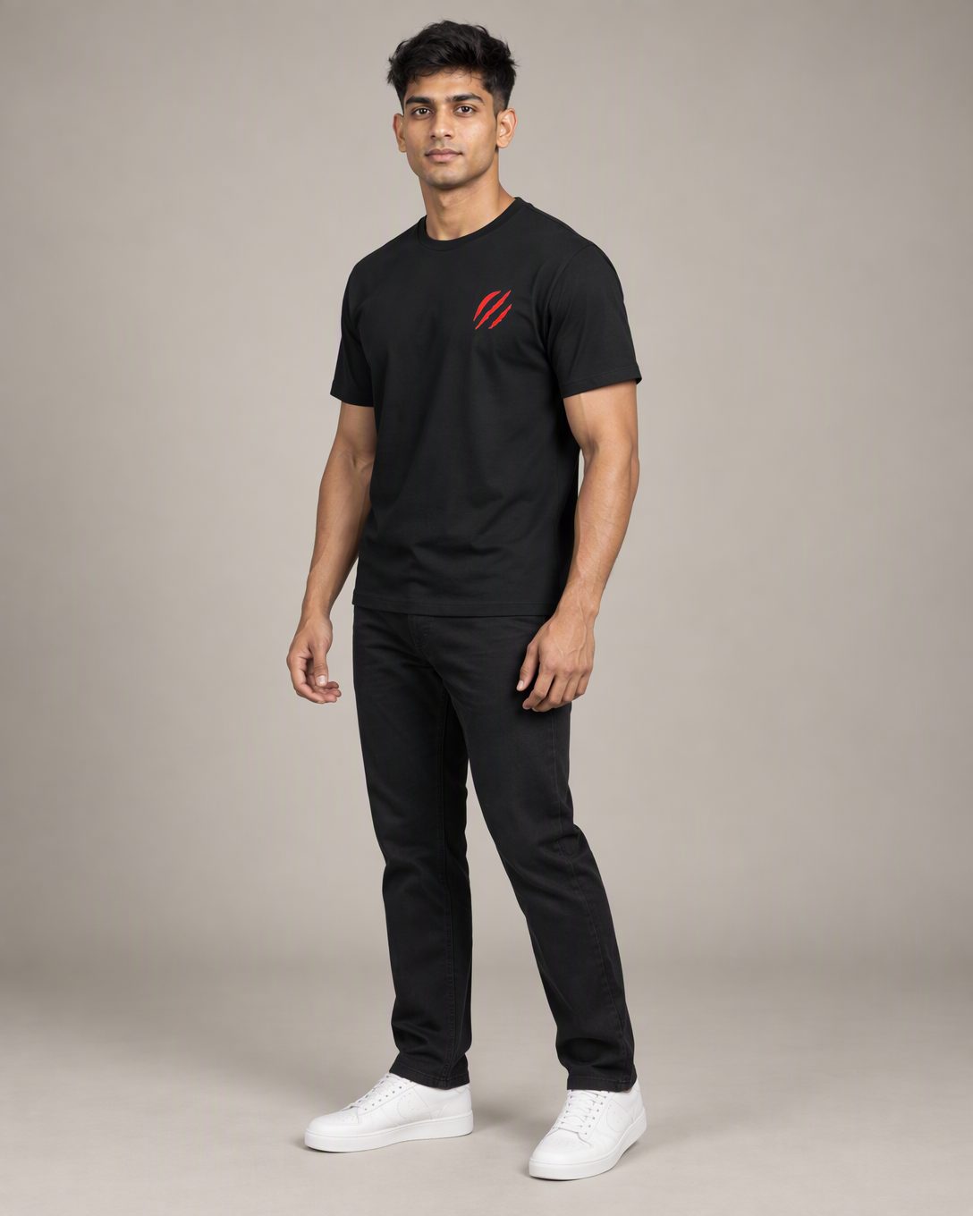 Classic Unique Men Tshirt — on-model shot 1