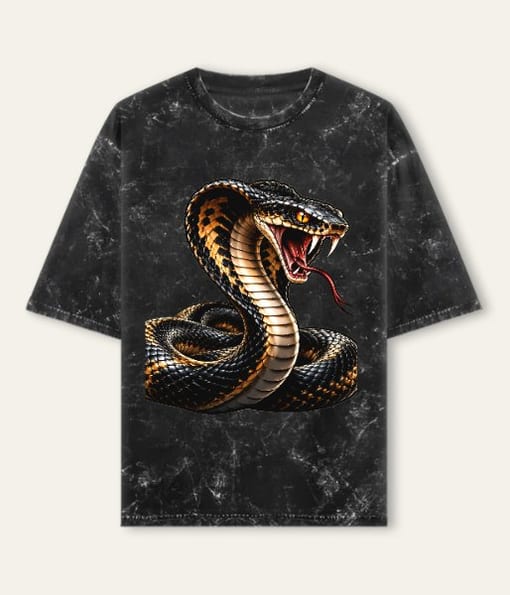 Striking King Cobra