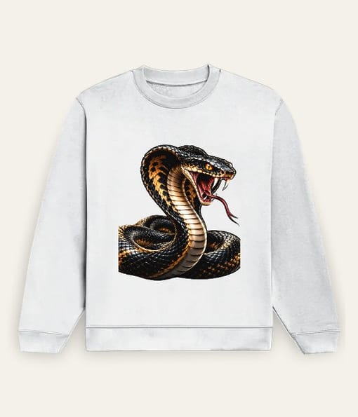 Striking King Cobra
