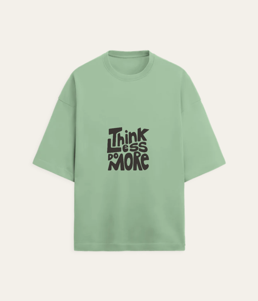 Think Less More Minimalist Graphic T-Shirt