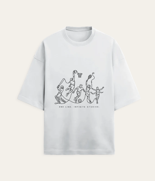 ONE LINE, INFINITE STORIES - Oversized T-Shirt