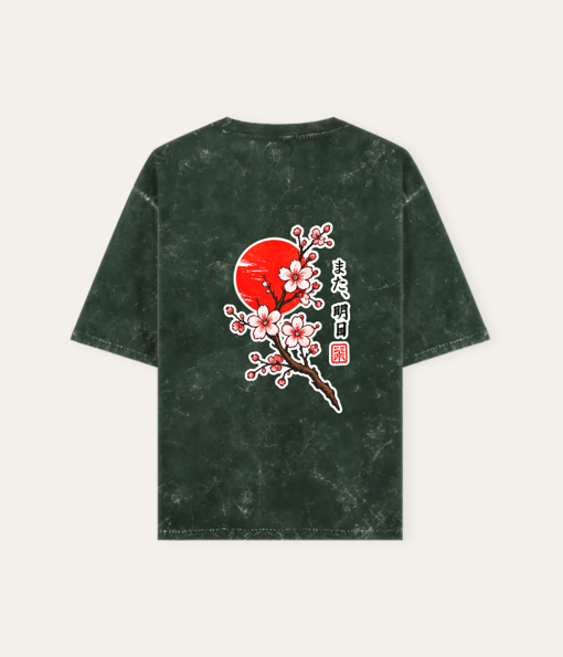 Japanese Cherry Blossom Sunset T-Shirt