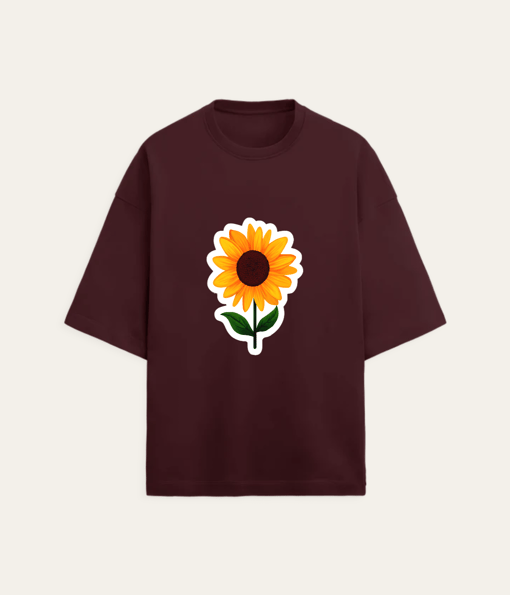 Bright Sunflower Sticker Floral Design