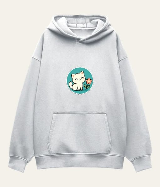 Cut white colour cat