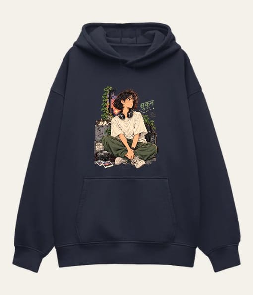 Sukoon Vibes — Retro Anime Hoodie