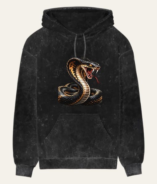 Striking King Cobra