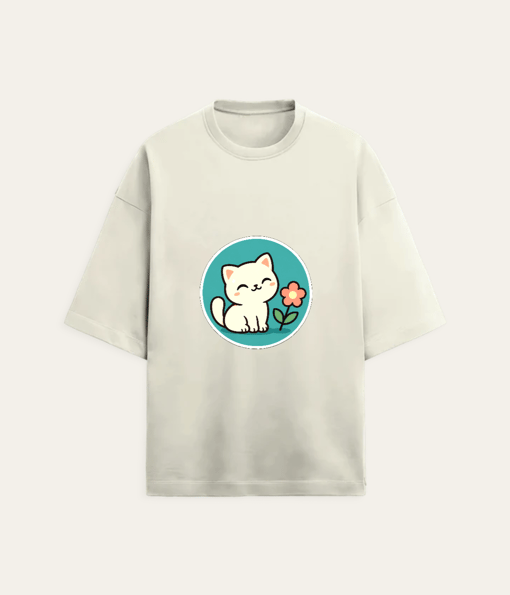 Cut white colour cat