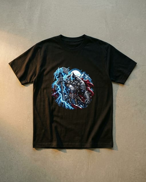Thender storm over size tee