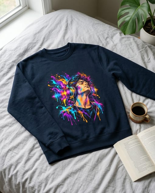 Neon Rhythm - Classic Sweatshirt